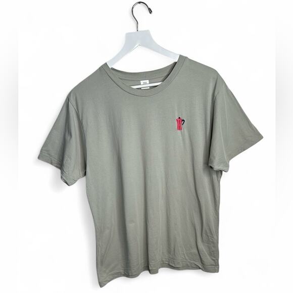 Kauf Dich Glucklich Olive Green Gray Short-sleeve Tee Coffee T-shirt W1598 Sz L - Picture 1 of 7
